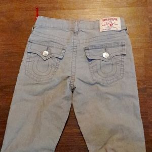 True religion grey corduroy jeans boy 12